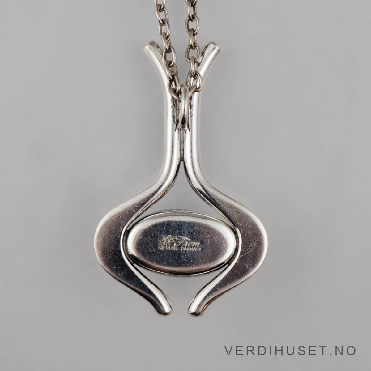 Anheng i sølv med tigerøye - N.E. From