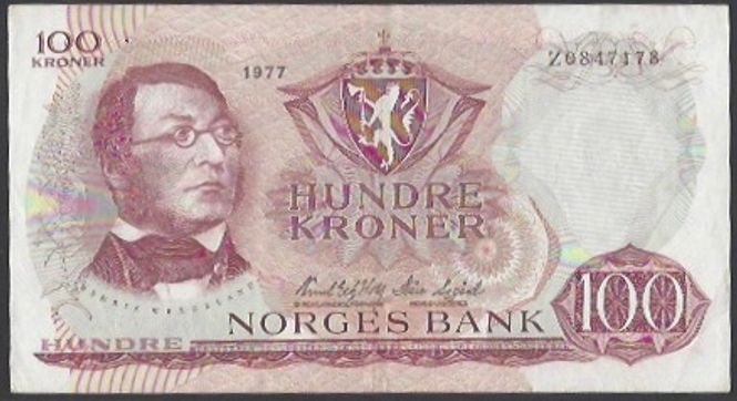 Hovedbilde 100 kr 1977 Z Kv 1+ (Z.0847178) - Erstatning