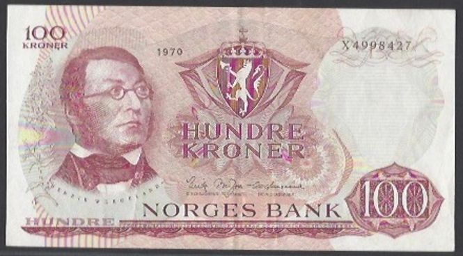 Hovedbilde 100 kr 1970 X Kv 1+ (X.4998427) - Erstatning