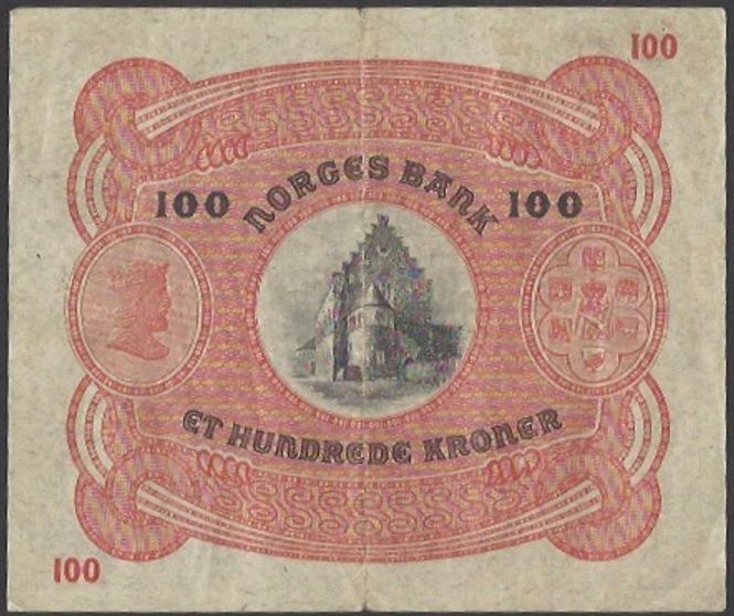 Hovedbilde 100 kr 1934 B kv VF (B.0104696)