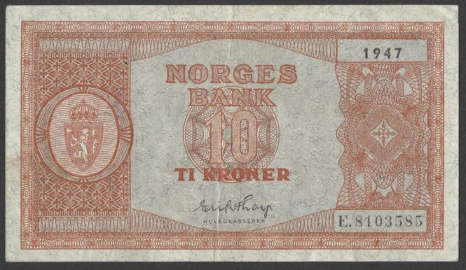 Hovedbilde 10 kr 1947 E Kv s01 (E.8103585)