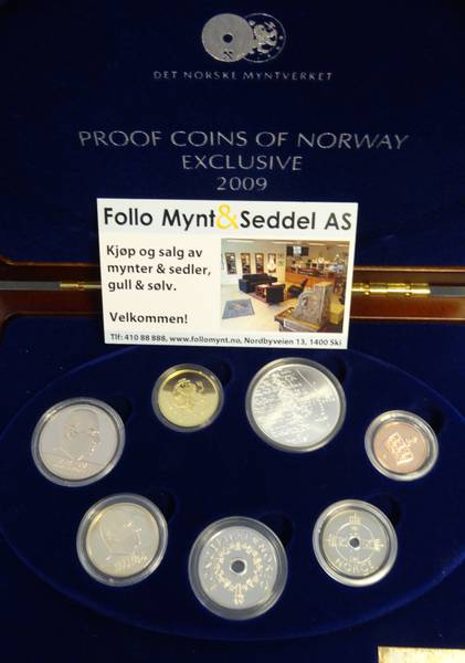 Bilde av 2009 - Exclusive Proof coins of Norway