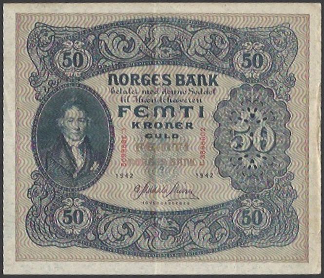 Hovedbilde 50 kr 1942 C Kv g1 (C.3896602)