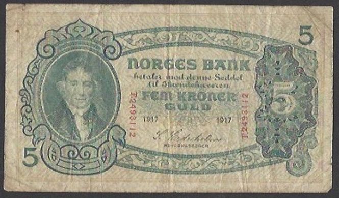 Hovedbilde 5 kr 1917 F Kv 1- (F.2493112)
