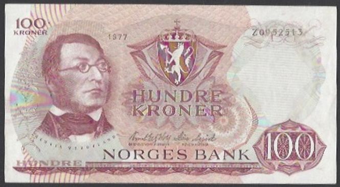Hovedbilde 100 kr 1977 Z Kv 1+ (Z.0952513) - Erstatning