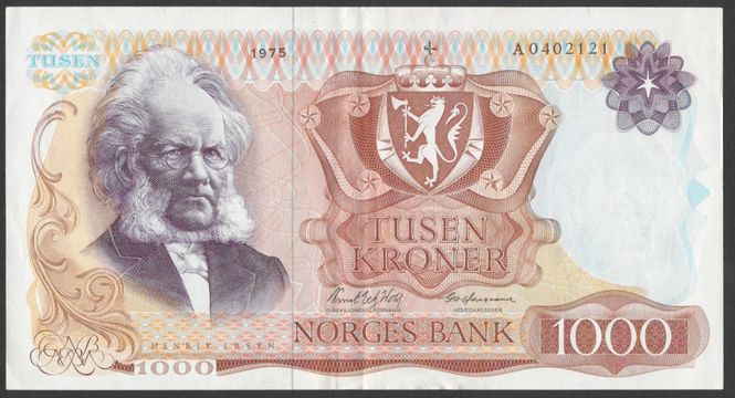 Hovedbilde 1000 kr 1975 A Kv g 1+ (A.0402121)