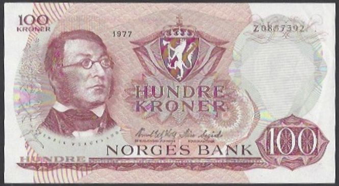 Hovedbilde 100 kr 1977 Z Kv 0/01 (Z.0857392) - Erstatning