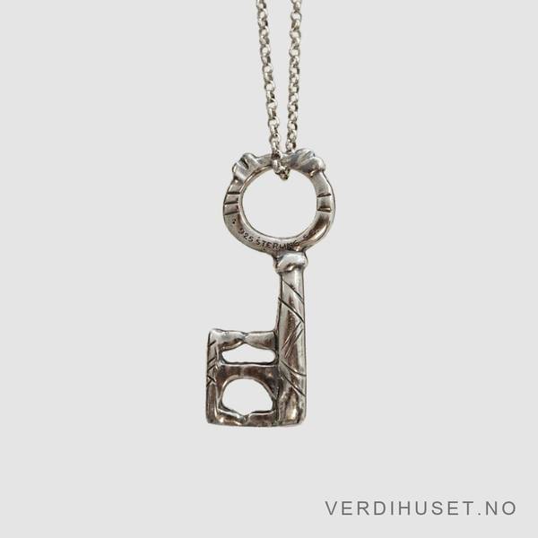 Hovedbilde Halssmykke/Nøkkel i sølv - 