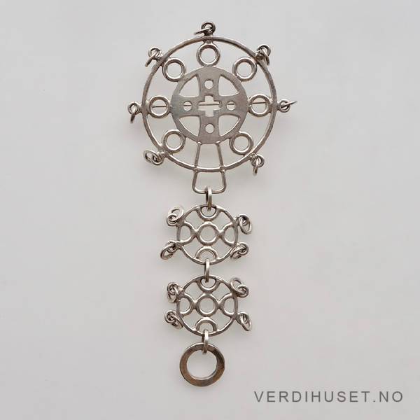 Hovedbilde Stor brosje i sølv - Juhls, Kautokeino