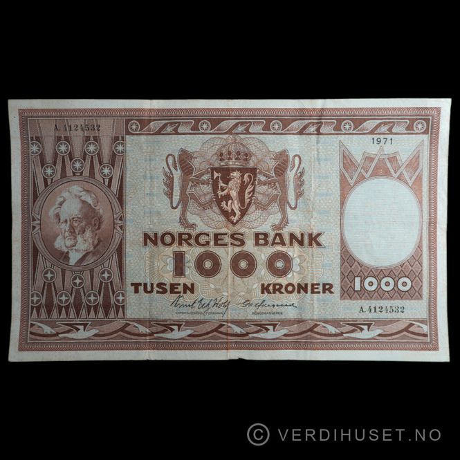 Hovedbilde 1000 Kr 1971 A Kv 1 (A.4124532)