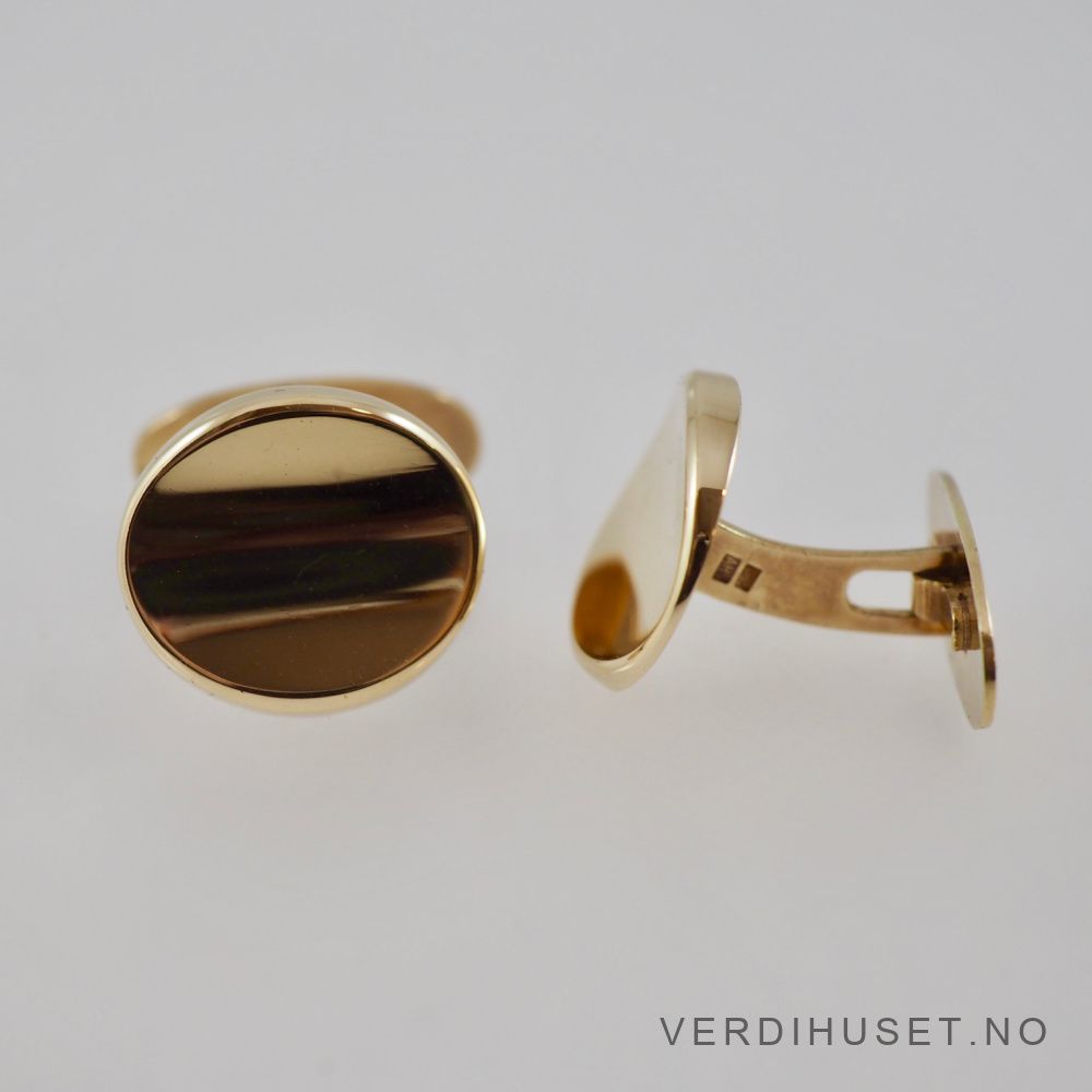 Mansjettknapper i 14 K gull