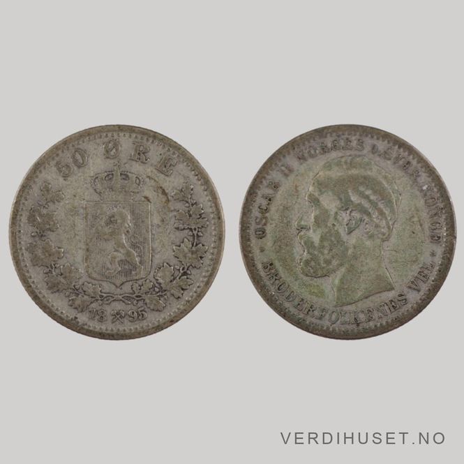 Hovedbilde 50 Øre 1895 Kv 1