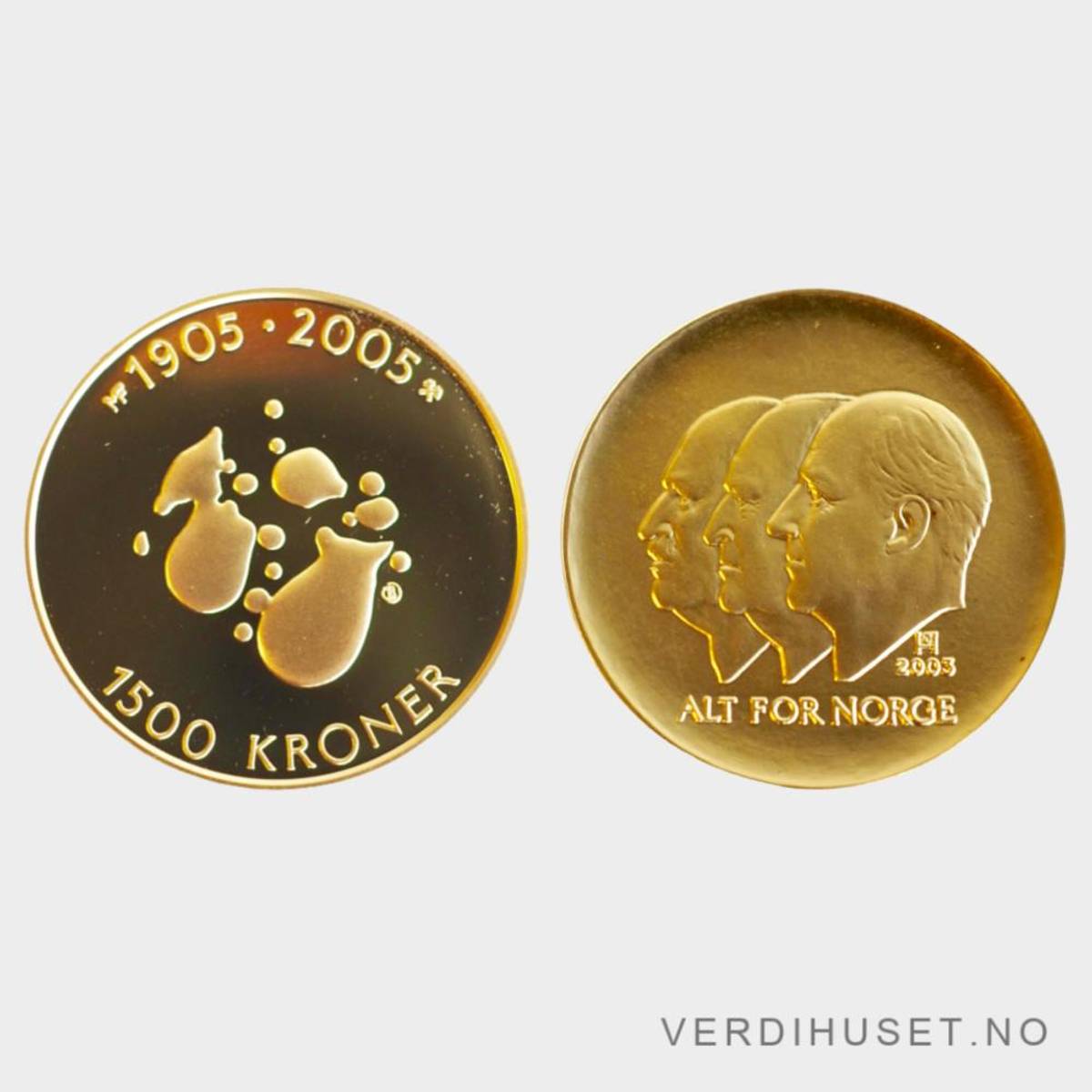 1500 Kr 2004 - Hundreårsmynten,  Nr 2