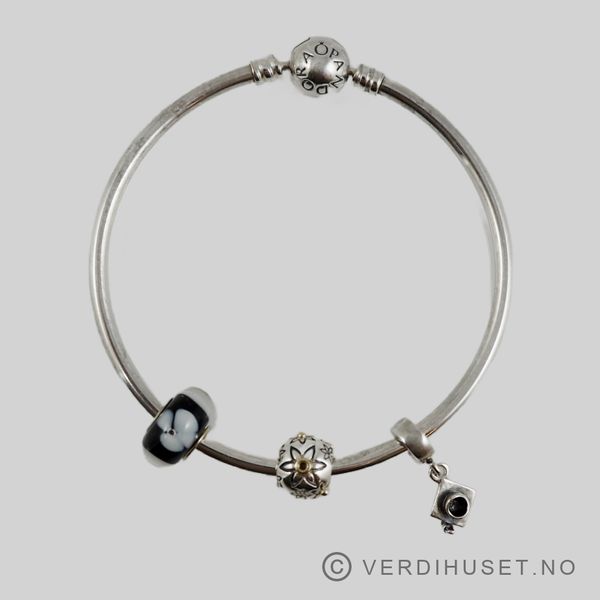 Hovedbilde Armring i sølv med diverse charms - Pandora