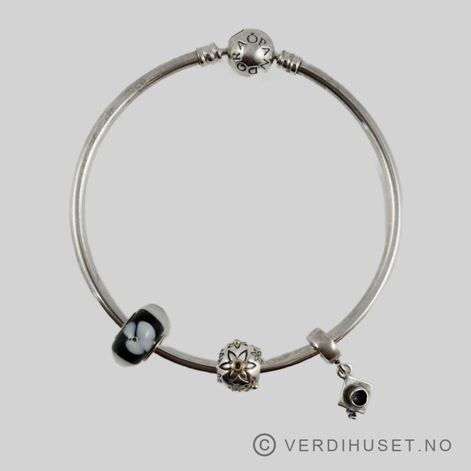 Hovedbilde Armring i sølv med diverse charms - Pandora