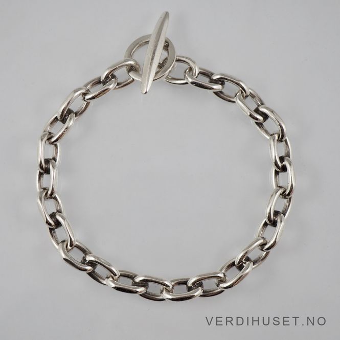 Hovedbilde Kraftig og massivt armbånd i sølv