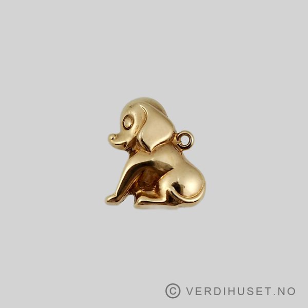 Hovedbilde Charm i 14 K gull - Hund