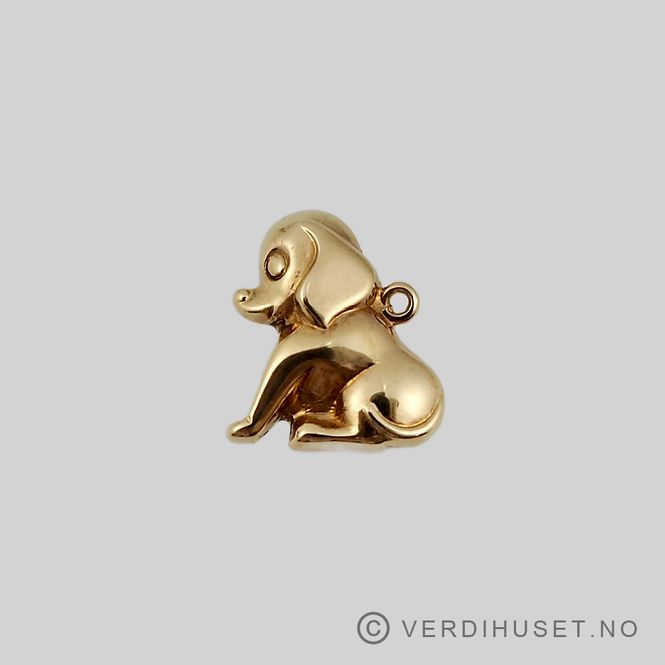 Hovedbilde Charm i 14 K gull - Hund