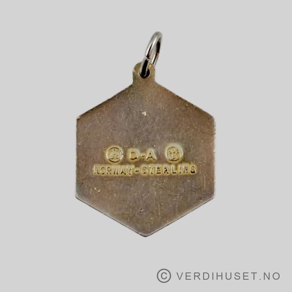 Hovedbilde Anheng i forgylt sølv med emalje - Stjernetegn ...