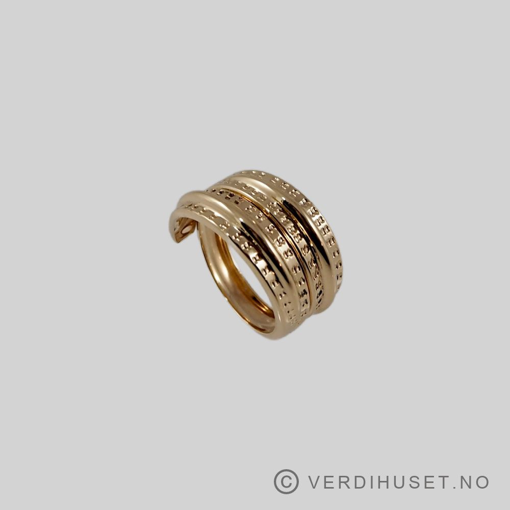 Ring i 14 K gull - 
