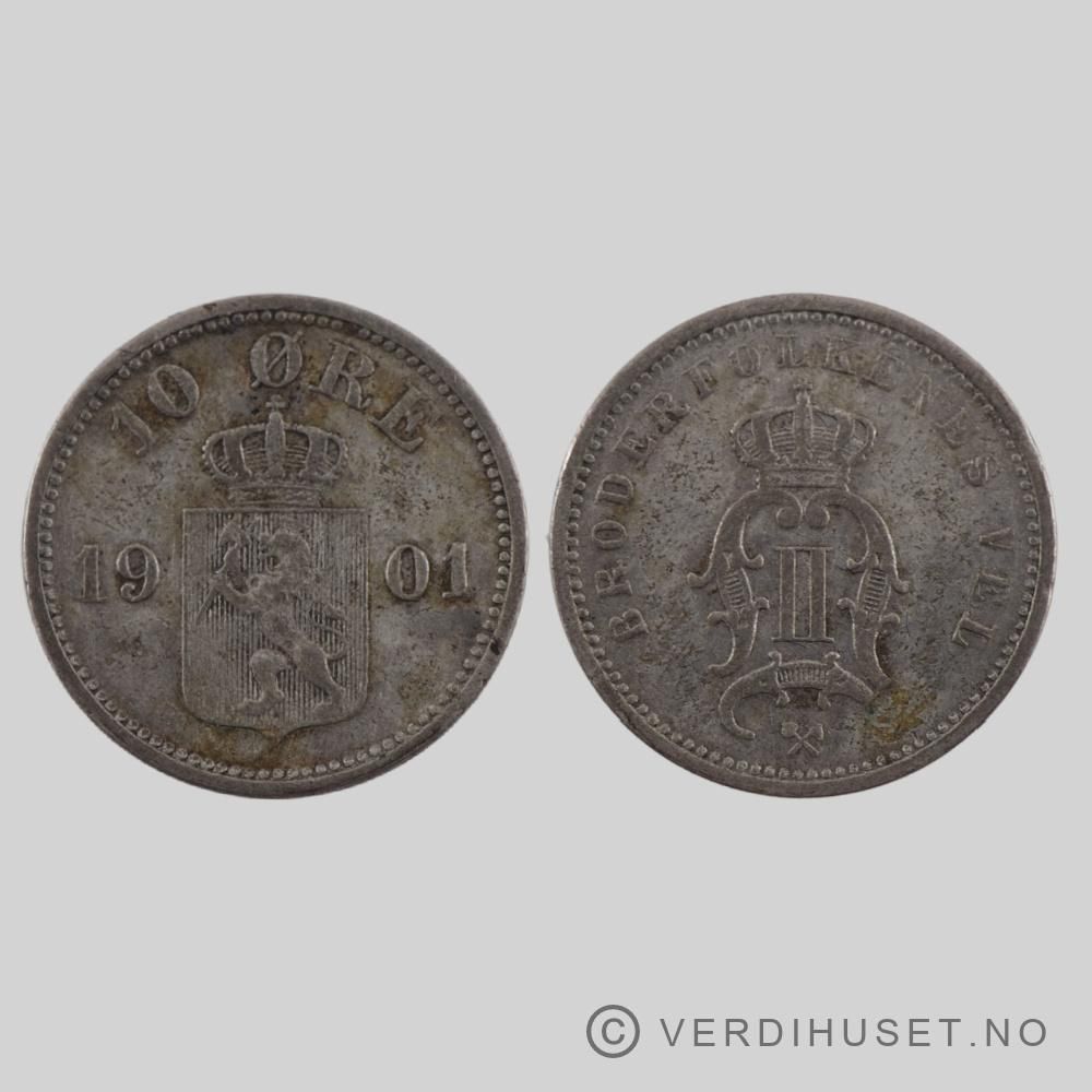 10 øre 1901 Kv 1+