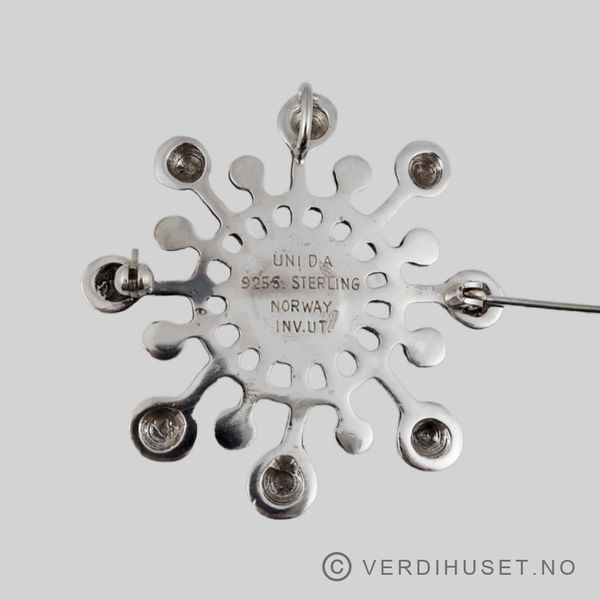 Hovedbilde Brosje i sølv med thulitt - Uni D-A