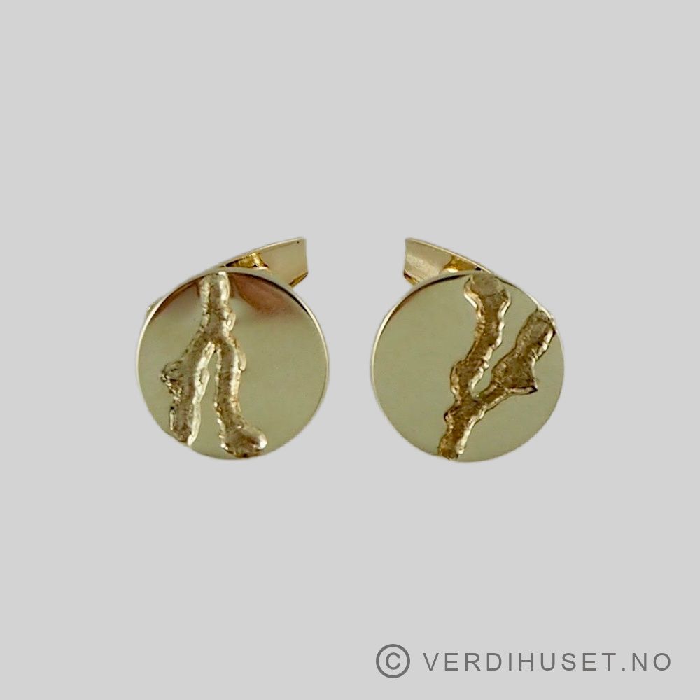 Mansjettknapper i 14 K gull