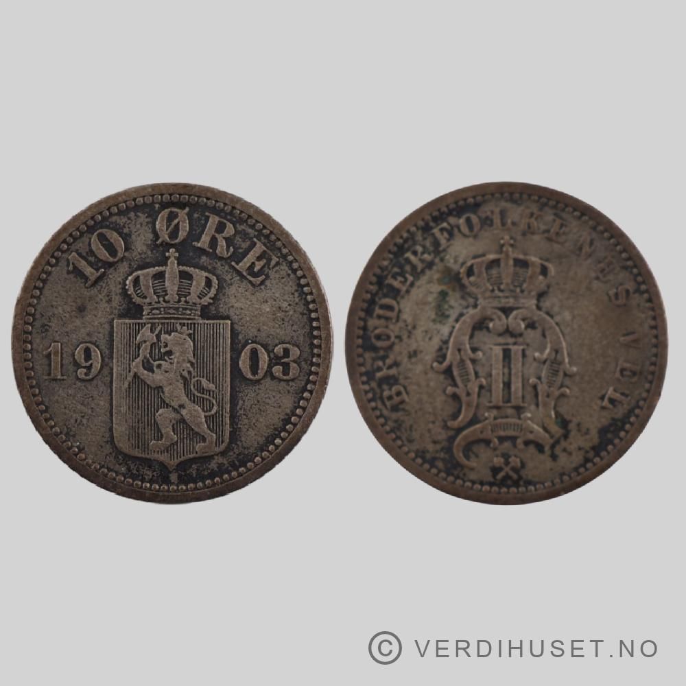 10 øre 1903 Kv 1
