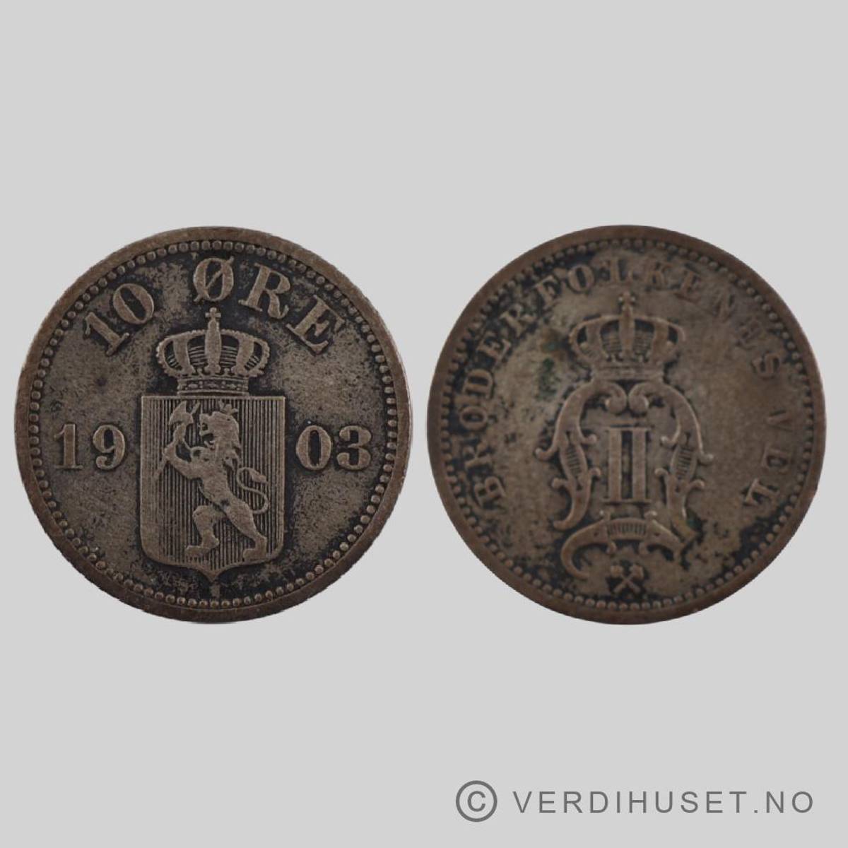 10 øre 1903 Kv 1
