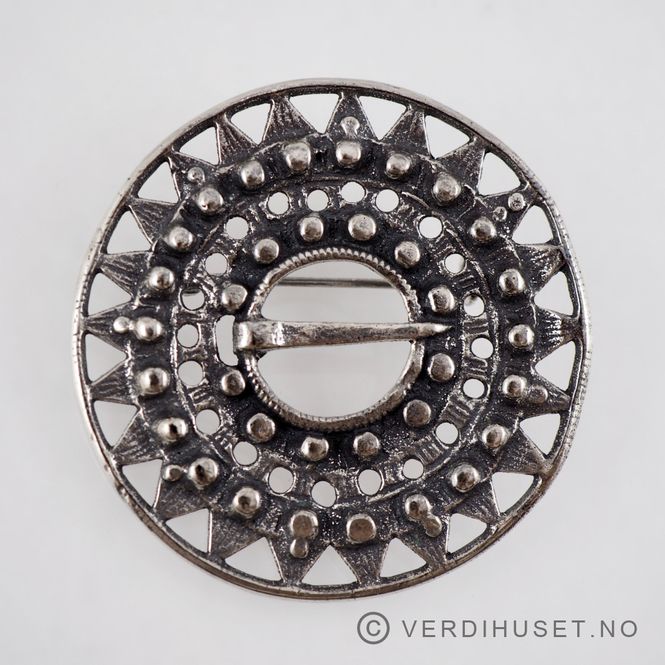 Hovedbilde Brosje i oksidert sølv