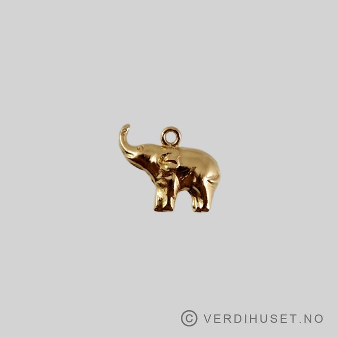 Hovedbilde Charm i 18 K gull - Elefant