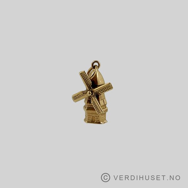 Hovedbilde Charm i 14 K gull - Vindmølle