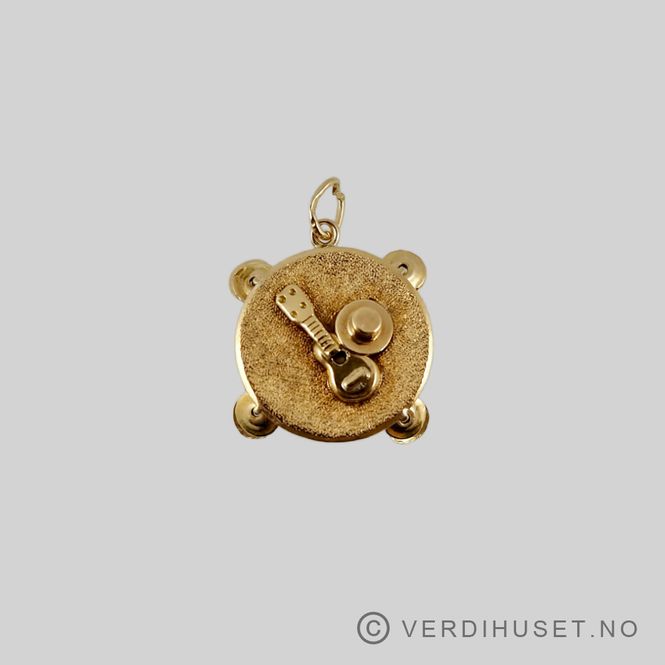 Hovedbilde Charm i 18 K gull - Tamburin