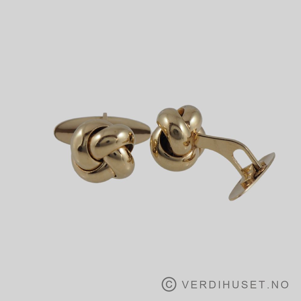 Mansjettknapper i 14 K gull - 