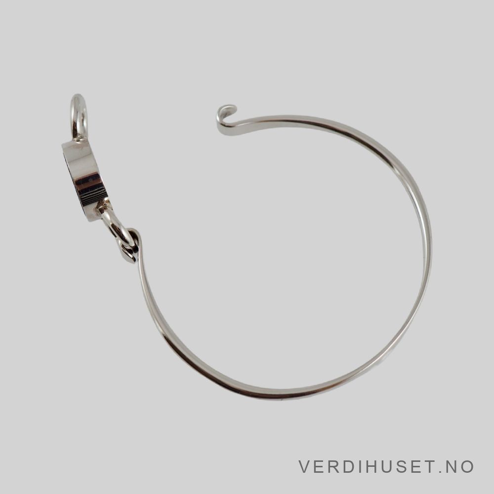 Armring i sølv med blå sten - N.E. From