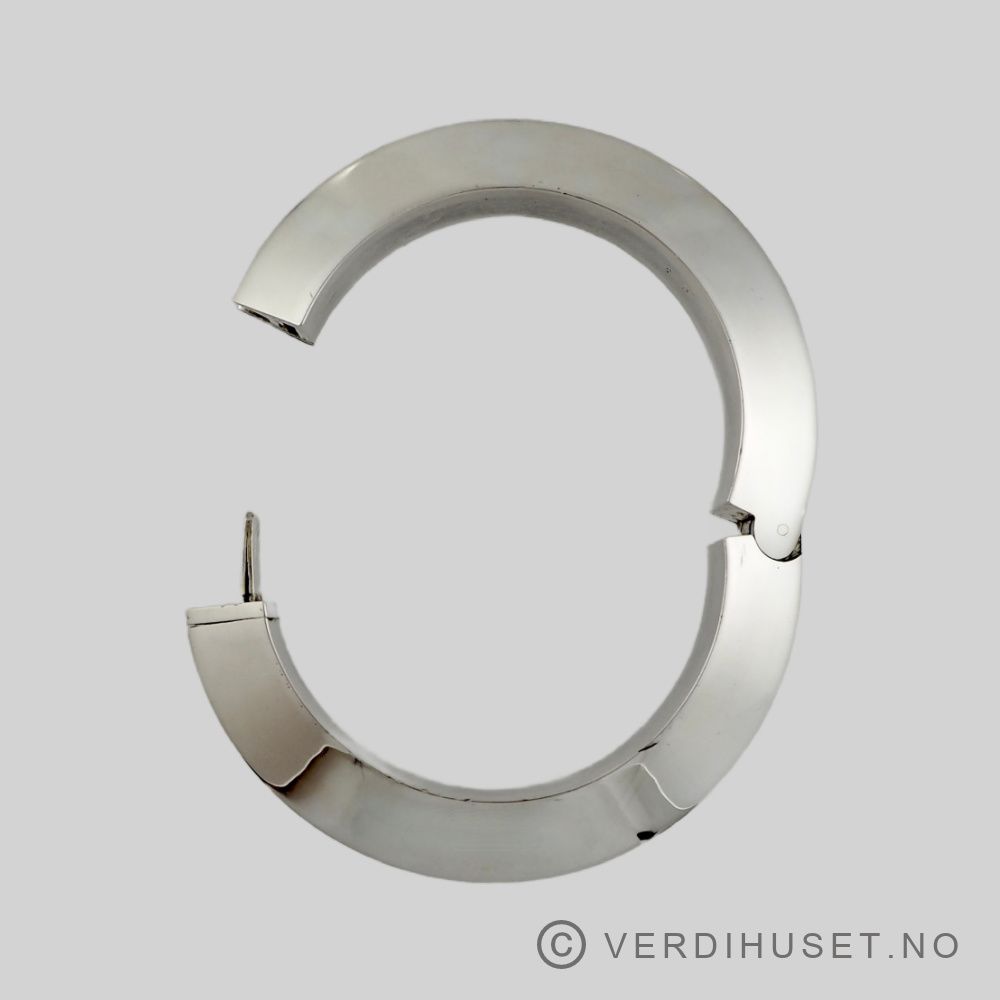 Massiv armring i sølv