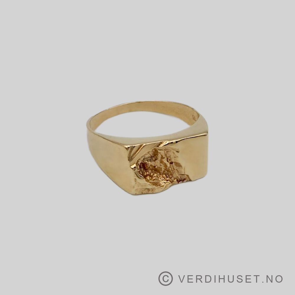 Herre-ring i 14 K gull