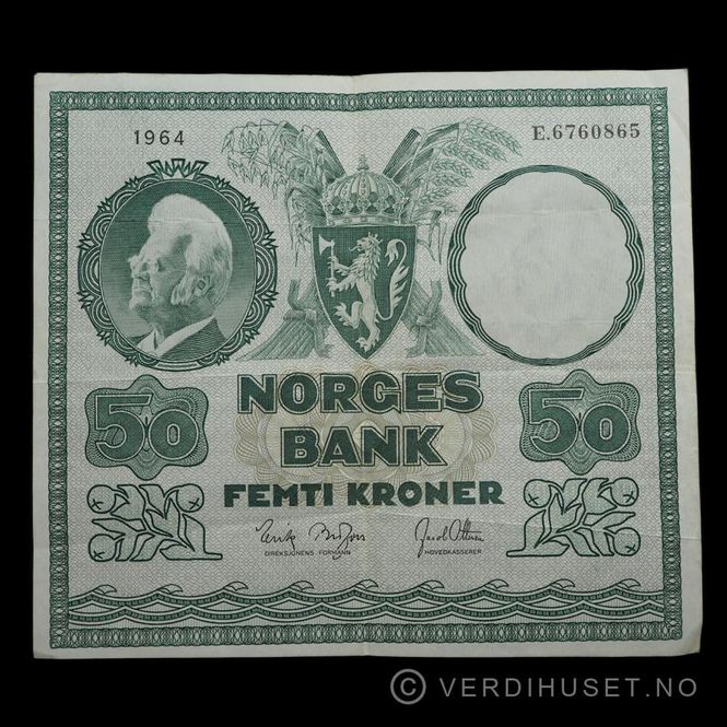 Hovedbilde 50 kr 1964 E Kv 1 (E.6760865)