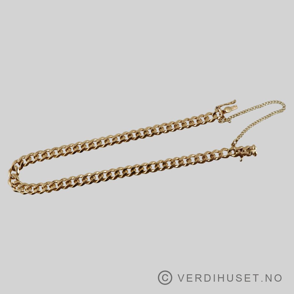 Armbånd i 14 K gull - Panser