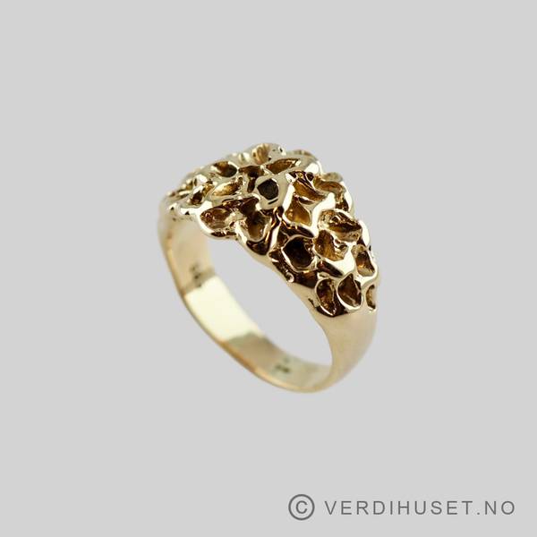 Hovedbilde Massiv ring i 14 K gull
