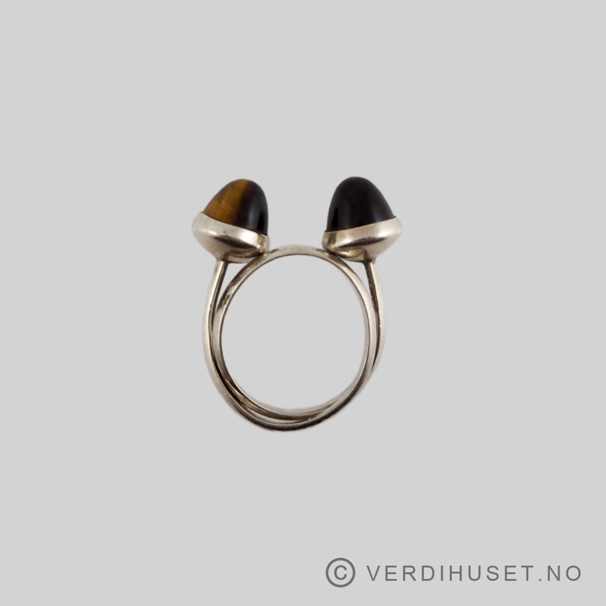 Ring i sølv med tigerøye - N.E. From