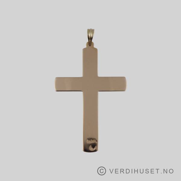 Hovedbilde Anheng/kors i 14 K gull