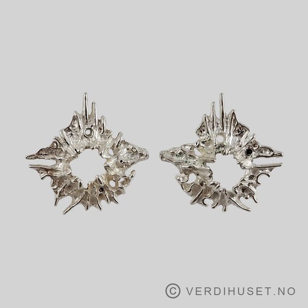 Hovedbilde Ørepynt i sølv - Juhls, Kautokeino