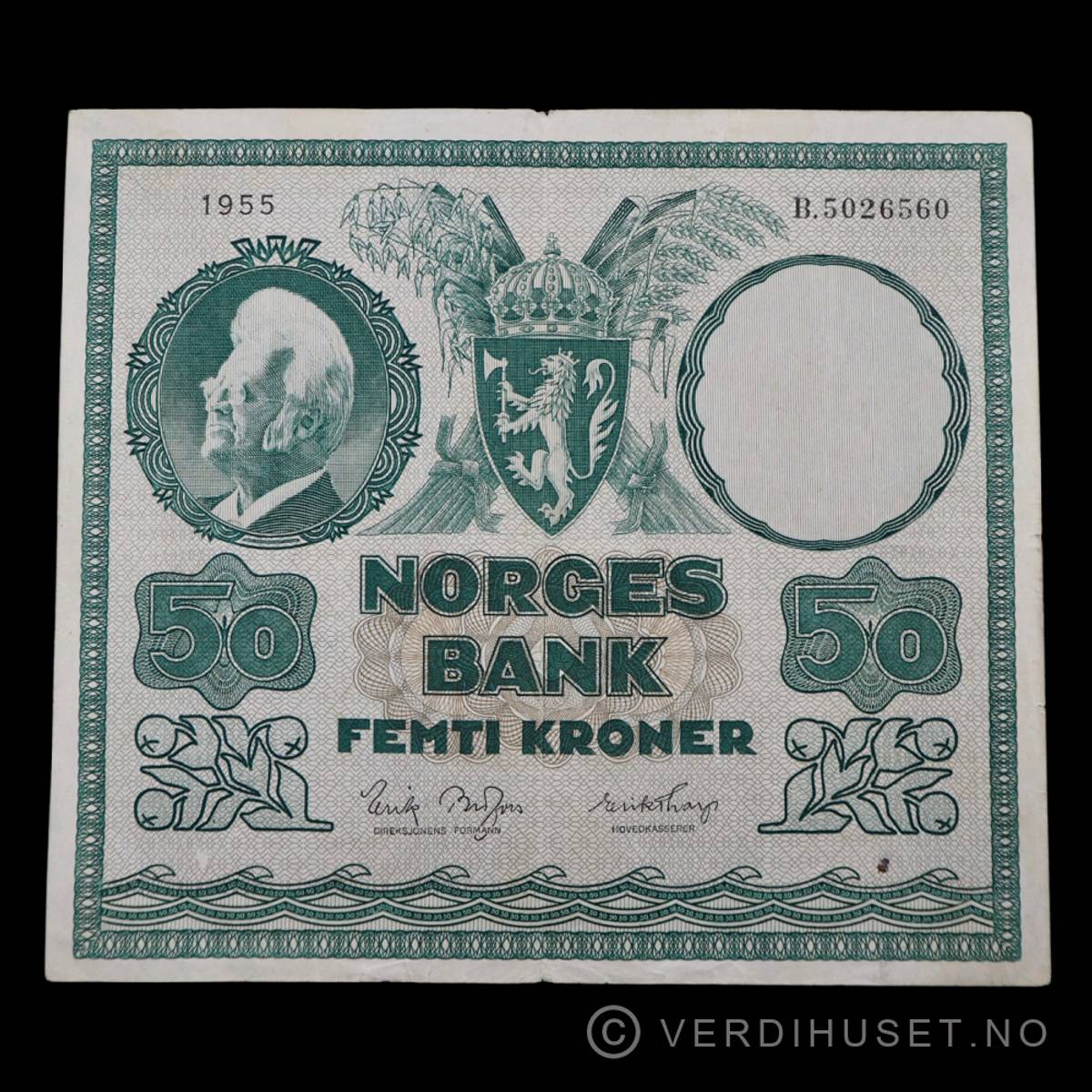 50 kr 1955 B Kv s1 (B.5026560)