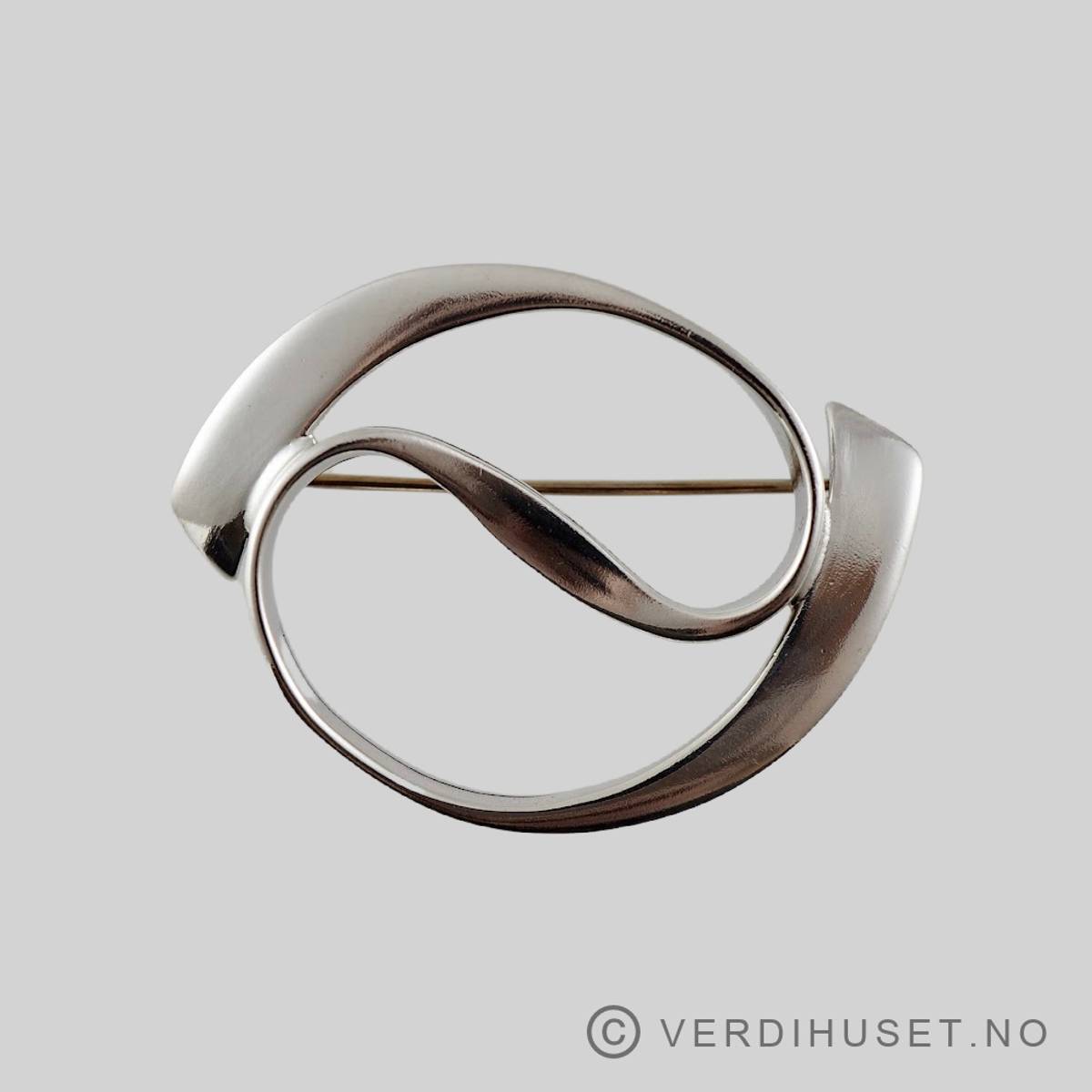 Brosje i sølv - Uni D-A